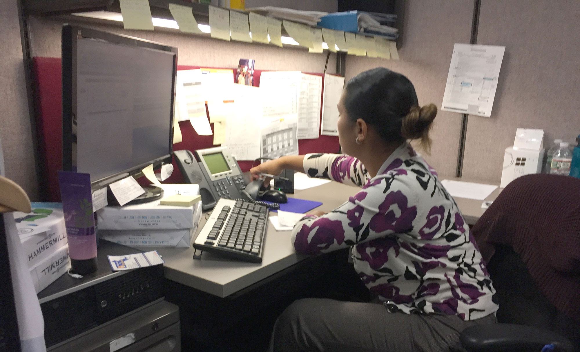 Observing phone conversations for SNAP applicants.